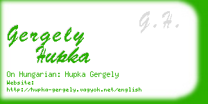 gergely hupka business card